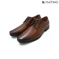 MATINO SHOES รองเท้าคัทชูหนังวีแกน รุ่น MC/B 5536M - BLACK/TAN