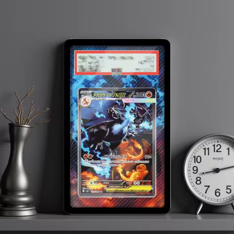 Art Display For Pokemon Cards Display Charizard Self Made Acrylic Protective Case Keychain PTCG PSA 