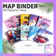 Binder map binder note/ A5 binder map/ fancy A5 character binder map/