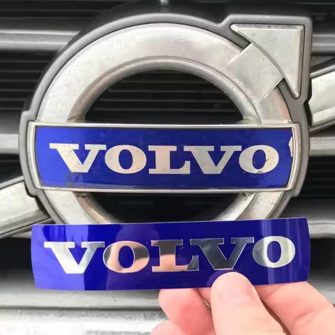Metal Volvo Front Grille & Steering Wheel Airbag Badge Sticker for XC60 XC90 XC40 S60 V60 S90 V90 V5