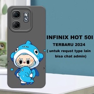CC24 Flexible rubber softcase/ for Infinix Hot 50i 2024 Latest girls' Motif/case Infinix Hot 50i Inf