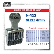 NUMBERING STAMP 12 BAND / 3MM / 4MM / 5MM / 12 DIGIT NUMBER STAMP / CHOP NOMBOR / 12 DIGIT / RUBBER 