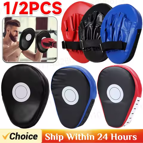 Curved Boxing Pad Muay Thai Hand Target PU Leather Sanda Kickboxing Training Thickened Earthquake-re