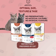 [Paws&Tails] Makanan Basah Kucing Mousse 70g  Cat Mousse Wet Food - Ayam/Tuna/Salmon