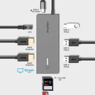 ProMini CH9T 9-in-1 雙HDMI USB-C擴展器