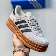 Gazelle Bold W Thick soled Tall Low cut Casual Board Shoes Grey