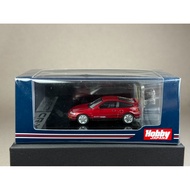 Honda CRX SiR EF8 1989 w/ Engine display model Red Pearl HJ642005R Scale 1:64 Hobby Japan Brand