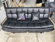 SOFA BED EMPUK TERBARU BAHAN KULIT / SOFA BED MODERN MINIMALIS