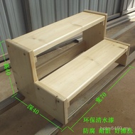 Ladder Window Ladder Climbing Household Two-Step Ladder Stair Step Bay Wooden Ladder Wooden Ladder S
