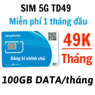 Sim 4G Vinaphone Td49 Miễn Phí 100GB Dùng 1 Tháng Đầu Các Tháng Sau Gia Hạn 49.000đ/tháng Dùng Mạng