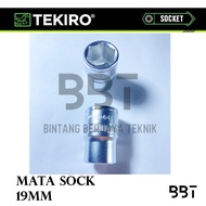 MATA Tekiro 1/2" 19mm Socket Bit / 19 mm 6PT Socket Bit / Socket Wrench