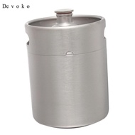 Devoko Stainless Steel Mini  Keg Growler Keg Bottle Home Making Wine for Camping, Hiking  Activities