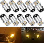 UNXMRFF 1157 LED Bulb Amber Yellow 2357 Turn Signal Blinker lights, Brake Lights Super Bright 2057 2