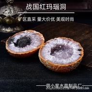 Natural Stone Crafts Aromatherapy Stone Natural Cave Warring States Diffuser Stone Red Agate Crystal