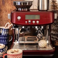 咖啡機鉑富咖啡機BES878不銹鋼銀色 家用半自動意式美式臺式磨豆一體