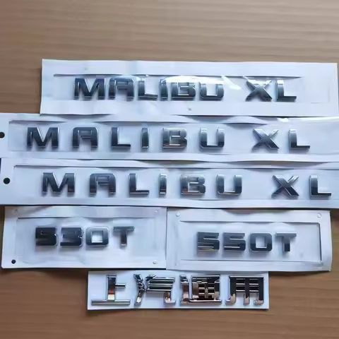3D ABS logo sticker emblem MALIBU XL trunk labels trunk 530T 550T 535T logo accessory trunk label st