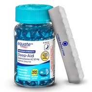 Unique Bundle Store Equate, Diphenhydramine 50mg, Softgels 100 Count Maximum Strength Diphenhydramin