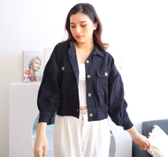 MSMO Ruby Oversized Crop Outer / Kemeja Kantor / Kemeja Linen / Outer Linen / Atasan Wanita