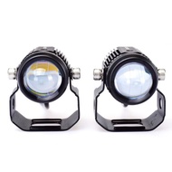 Lampu Sorot Motor Mobil Laser Mini LED V12 D2 D3 Mobil Motor Laser - D3-V12 Kuning Putih