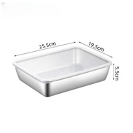 304 Stainless Steel Storage Tray Snack Salad Roasted Chicken Cake Baking Trays Outdoor Picnic Party