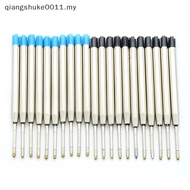 {QM} 10 Pcs blue ink parker style standard 1.0mm ballpoint pen refills nib medium *e*