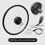 Wheel Hub EBike Motor 36V 48V 350W 500W Brushless Geared Ebike Motor Rear Rear wheel card motor