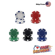 [ READY STOCK ] Poker Game Chips Colour Board Chips Token Poker Chips Casino Chips Playing Chips Bla