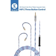 JCALLY JC20 364-Spiral Coils Silver-plated IEM Upgrade Cable (With mic)