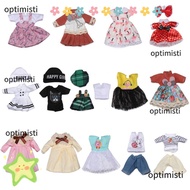 OPTIMISTI Doll Clothes and Accessories Handmade Wedding Party Dollhouse 1/8 BJD Doll Outfit