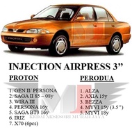 100% ori Nazuka Proton Wira 1993-2007 3" Injection Door Visor With Wira Logo Air Press Car Window