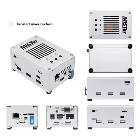 White Black Gray New Mister FPGA Kit 128MB SDRAM and DE-10 Motherboard with Metal Case Retro Video G