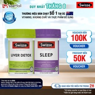 Combo hỗ trợ thải độc gan Swisse Ultiboost Liver Detox 60v & hỗ trợ điều trị mất ngủ Swisse Ultiboos