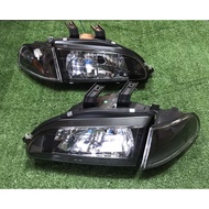 🔴มีจำนวนจำกัด🔴 [4 ประตู] DEPO ไฟหน้า ไฟหน้าแต่ง HONDA CIVIC EG 1992 1993 1994 1995 โคมดำ พร้อมไฟมุม 