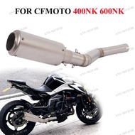 Slip On Escape For CFMOTO 400NK 650NK 700MT 650MT Motorcycle Exhaust Middle Link Pipe Modify NK400 E