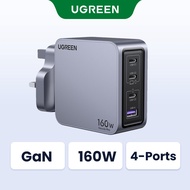 UGREEN 160W GaN Fast Charger Nexode Pro 3-Ports 3C1A 3 Type C 1 USB A Charger PD Wall Charger Power