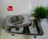 Buffet Food Tray / Buffet Set / Serving Tray / Tray Empat Segi