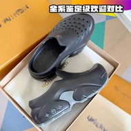 [Daigou Grade] Donkey Slippers Shark Series Hole Shark Shoes Thick-Soled Sandals Slippers Donkey Sli