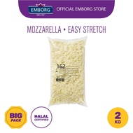 Aroma ✤Business Service EMBORG Easy Stretch Shredded Mozzarella Cheese IQF 2kg Exp Date January 2025