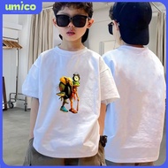 UMICO baju budak tshirt lelaki dengan cetakan tung tung tung sahur Bahagian atas leher bulat kapas y
