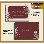 CUSTOM Wedding Guest Book Custom Wedding Guest BookHARD COVER