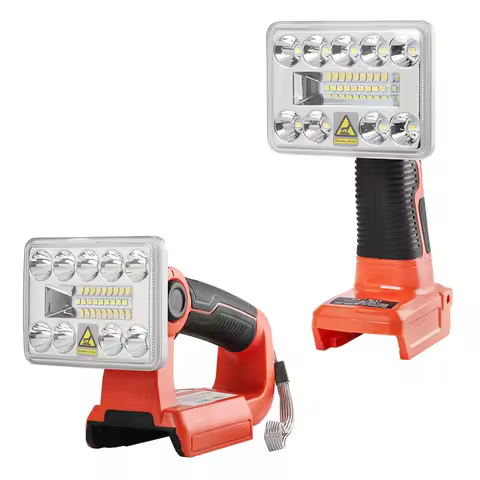 Flashlight with USB Port New Cordless 18V LED Work Light for Black and Decker 14.4-20V Lithium Batte