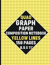 Quad Paper | Graph Paper Notebook 8.5x11 Quad Ruled Journal | Squares, Squared Graphing Paper | Squa