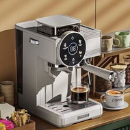 ☕咖啡機  便攜式  研磨一體  半自動  家用  濃縮   冷熱雙萃 打奶機#咖啡機