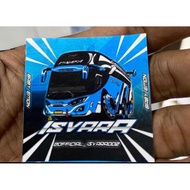 Isvara bus stickers
