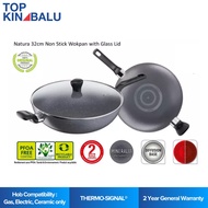 TEFAL 32CM B2269495 COOKWARE NATURA WOKPAN W/LID