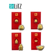 LITZ Red Packets 999 Pure Gold Coin AP0018