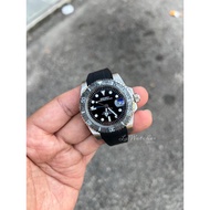 Seiko Mods YM Seikolex Black silver NH35 4R35 mechanical movement special bezel rubber band seiko mo