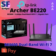TP-Link WiFi 7 BE3600 Dual-Band Router Archer BE220 Full Gigabit Port Support EasyMesh | 3.6Gbps | G