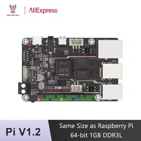 BIGTREETECH PI V1.2 Board BTT Quad Core Cortex-A53 2.4G WiFi 40Pin GPIO VS Raspberry PI 3B Orange Pi