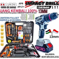 cod bor baterai MAKITA garansi resmi 3thn APR JLD JAPAN impact drill cordless charger beton kayu bes